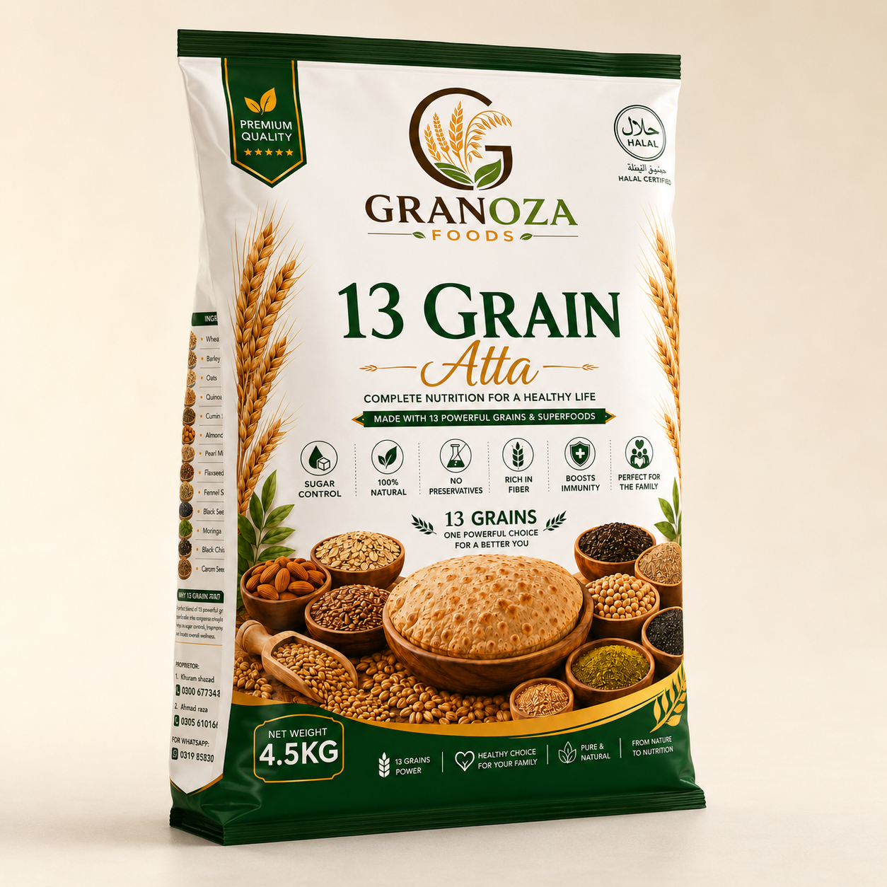 Granoza Foods 13 Grain Flour View 3
